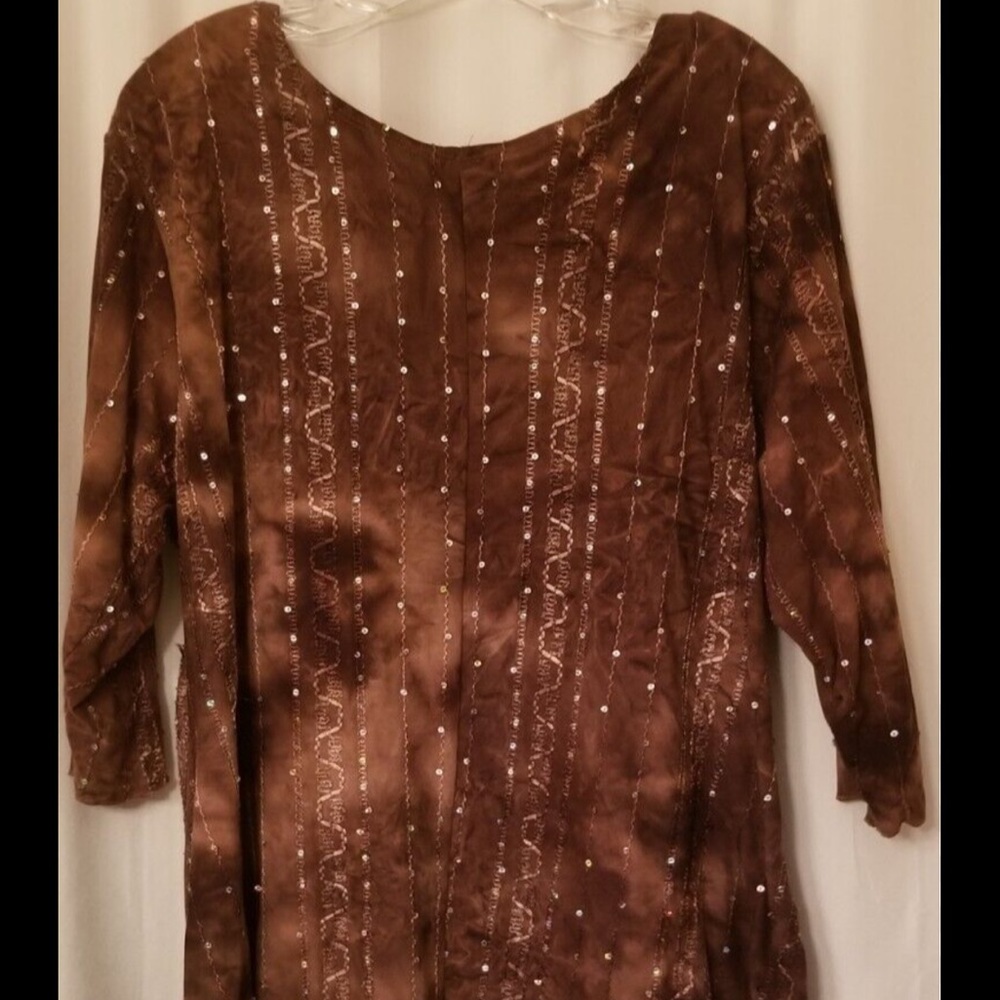 JM Collection Sequin Shirt
